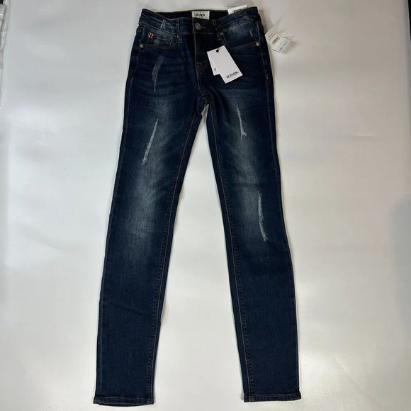 Hudson Jeans Girls 12 Christa Ankle Skinny Sullivan Wash Denim - Picture 1 of 11
